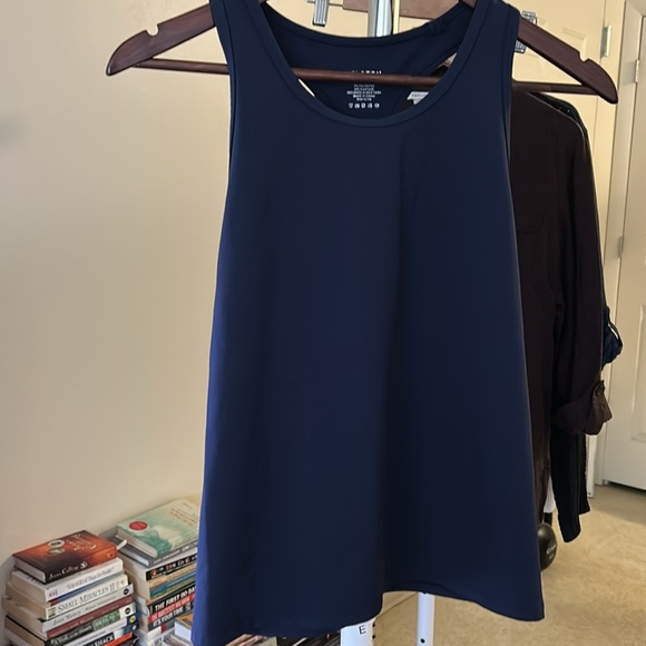 Navy Blue Athletic Tank Top - Picture 4 of 6
